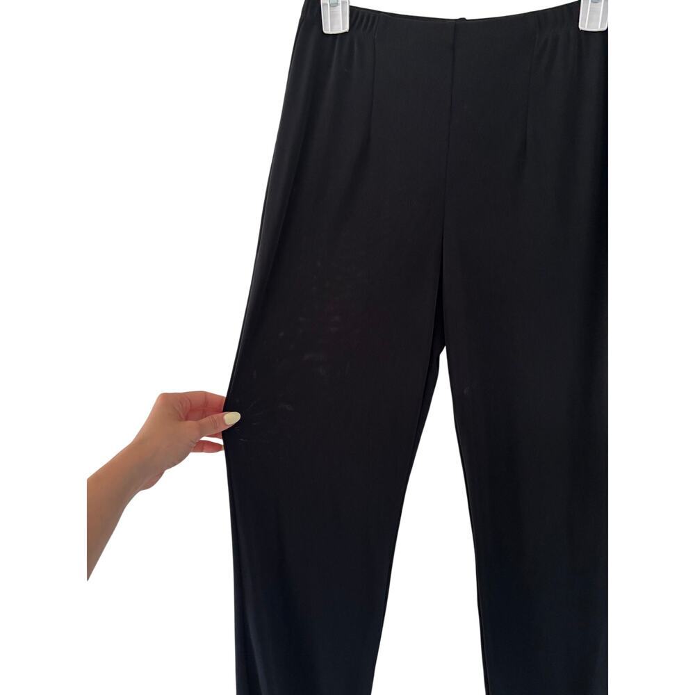 Chico’s Easywear Pants Women’s Size 0 Short Black Pull On Straight Stretch USA - Picture 2 of 7